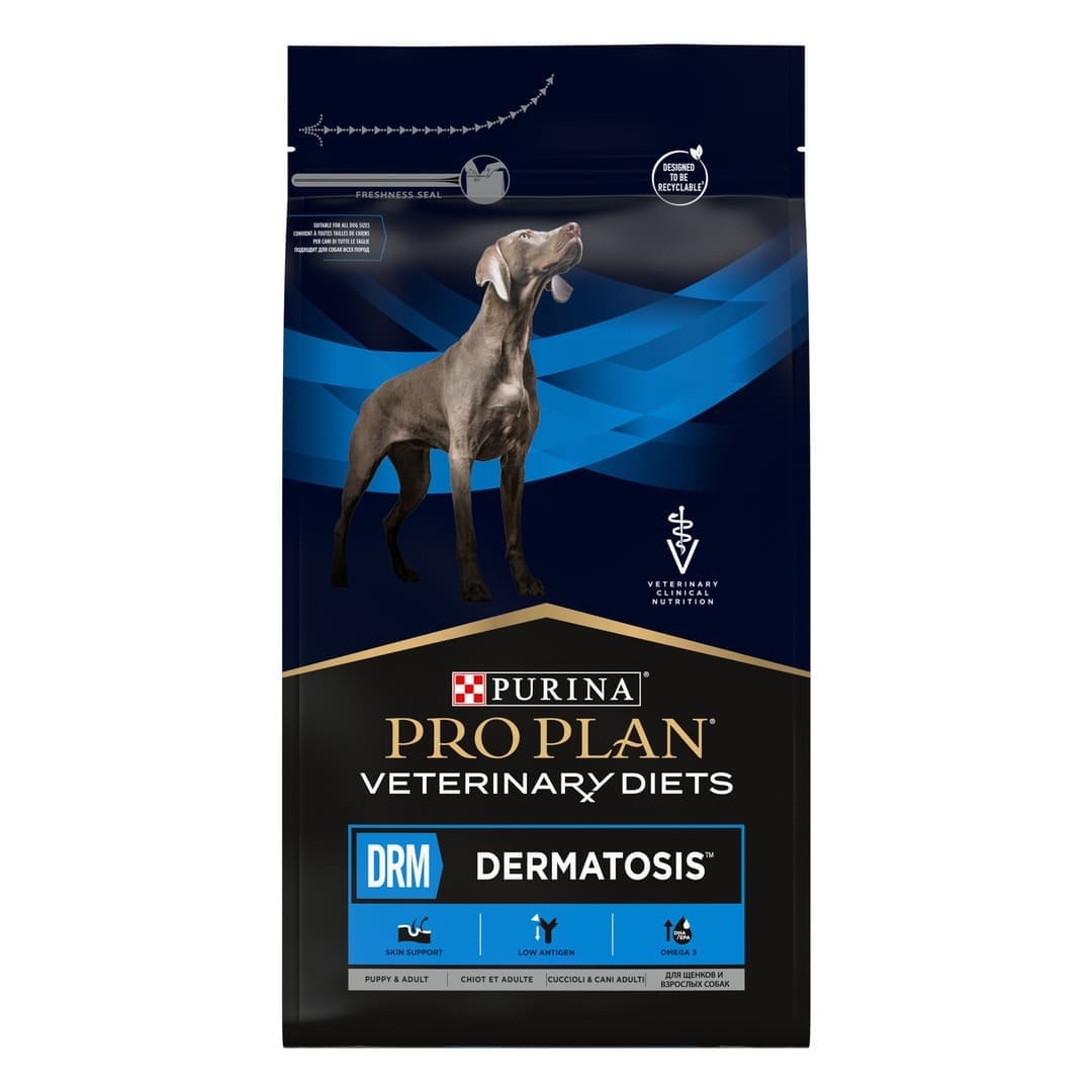 PRO PLAN® VETERINARY DIETS Canine DRM Dermatosis (Tørrfôr) | Purina